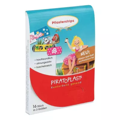 Piratoplast jenter gipsstrimler 3 størrelser (16 stk) Piratoplast jenter gipsstrimler 3 størrelser (16 stk)