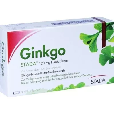 GINKGO STADA 120 mg filmdrasjerte tabletter, 30 stk