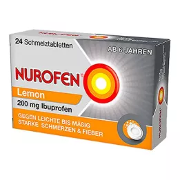 NUROFEN 200 mg smeltetabletter med sitron, 24 stk