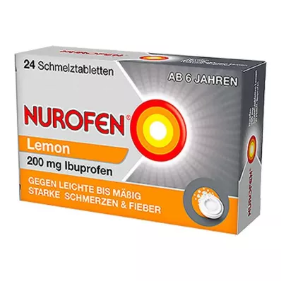NUROFEN 200 mg smeltetabletter med sitron, 24 stk NUROFEN 200 mg smeltetabletter med sitron, 24 stk