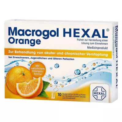 MACROGOL HEXAL Orange Plv.z.Her.e.Ls.z.Einn.Btl., 10 stk