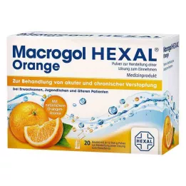 Macrogol HEXAL Oransje pulver til miksturspose, 20 stk