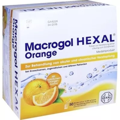 MACROGOL HEXAL Orange Plv.z.Her.e.Ls.z.Einn.Btl., 50 stk