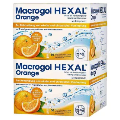 MACROGOL HEXAL Orange Plv.z.Her.e.Ls.z.Einn.Btl., 100 stk