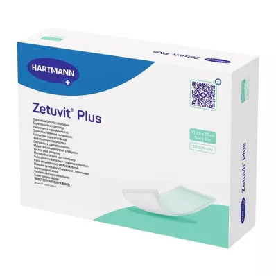 ZETUVIT Plus ekstra sterk absorberende kompress, steril 15x20 cm, 10 stk ZETUVIT Plus ekstra sterk absorberende kompress, steril 15x20 cm, 10 stk