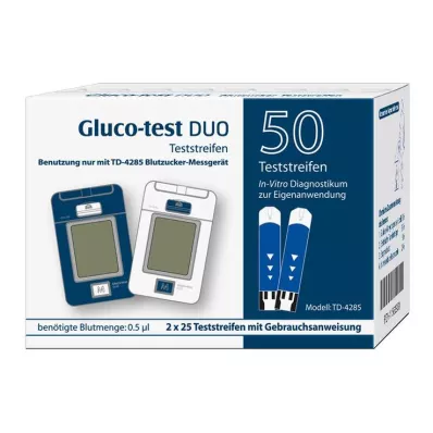 GLUCO TEST DUO Teststrimler, 50 stk GLUCO TEST DUO Teststrimler, 50 stk