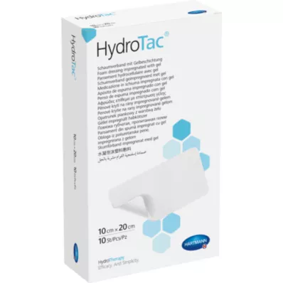 HYDROTAC Steril skumbandasje 10x20 cm, 10 stk