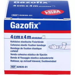 GAZOFIX Fikseringsbandasje kohesiv 4 cmx4 m, 1 stk