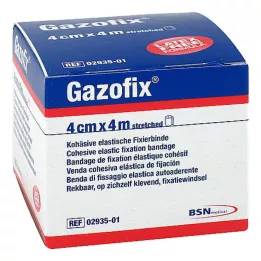 GAZOFIX Fikseringsbandasje kohesiv 4 cmx4 m, 1 stk