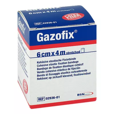 GAZOFIX Fikseringsbandasje kohesiv 6 cmx4 m, 1 stk