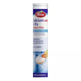 ABTEI Kalsium 1000+D3 Osteo Vital brusetabletter, 15 stk