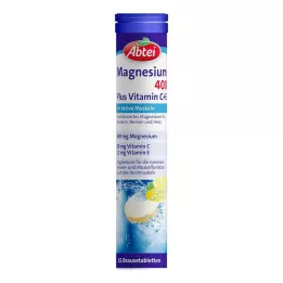 ABTEI Magnesium 400 pluss vitamin C+E brusetabletter, 15 stk