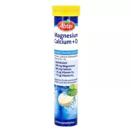ABTEI Magnesium Kalsium+D3 brusetabletter, 15 stk