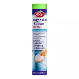ABTEI Magnesium+Kalium Active Plus brusetabletter, 15 stk