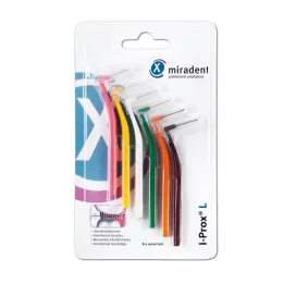 MIRADENT Interdentalbørste I-Prox L assortert, 6 stk