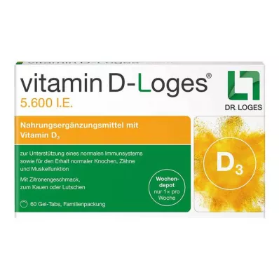 VITAMIN D-LOGES 5.600 I.E. Wo.Depot Chewabl.Fam.Pa, 60 stk VITAMIN D-LOGES 5.600 I.E. Wo.Depot Chewabl.Fam.Pa, 60 stk
