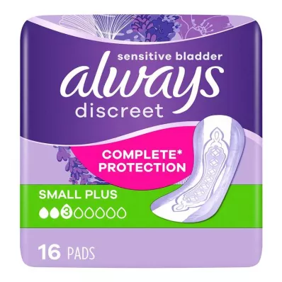 Alltid diskrete inkontinensbind små pluss, 16 stk Alltid diskrete inkontinensbind små pluss, 16 stk