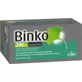 BINKO 240 mg filmdrasjerte tabletter, 60 stk