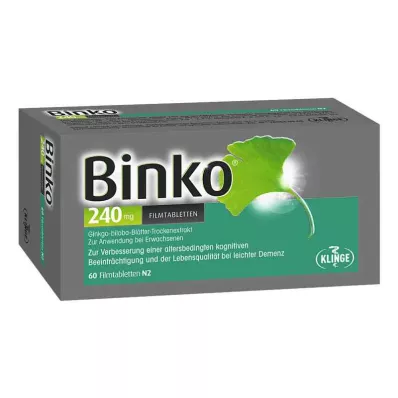 BINKO 240 mg filmdrasjerte tabletter, 60 stk