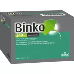 BINKO 240 mg filmdrasjerte tabletter, 120 stk