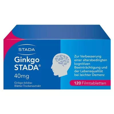 GINKGO STADA 40 mg filmdrasjerte tabletter, 120 stk