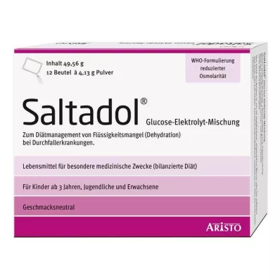 SALTADOL Elektrolytt oral oppløsning, 12 stk SALTADOL Elektrolytt oral oppløsning, 12 stk
