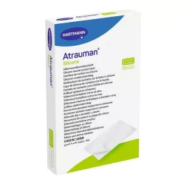ATRAUMAN Sterile 5x7 cm kompresser av silikon, 10 stk