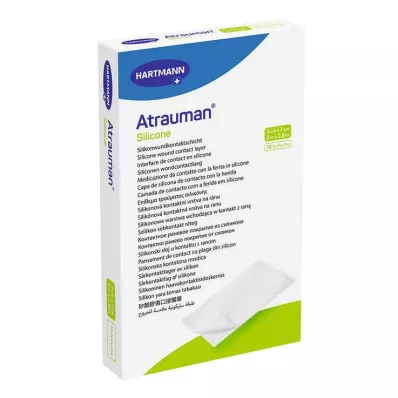 ATRAUMAN Sterile 5x7 cm kompresser av silikon, 10 stk ATRAUMAN Sterile 5x7 cm kompresser av silikon, 10 stk