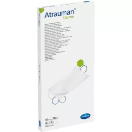 ATRAUMAN Sterile silikonkompresser 10x20 cm, 10 stk