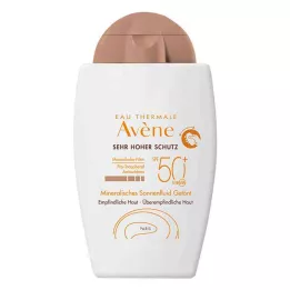AVENE Mineralsk solvæske SPF 50+ farget, 40 ml