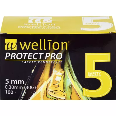 WELLION PROTECT PRO Sikkerhetspenn-nåler 30 G 5 mm, 100 stk