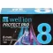 WELLION PROTECT PRO Sikkerhetspenn-nåler 30 G 8 mm, 100 stk