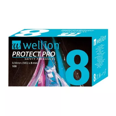 Wellion Protect Pro Safety Pen Nåler 30 G 8 mm, 100 stk