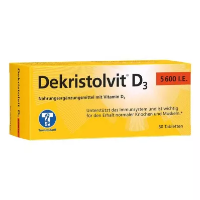 DEKRISTOLVIT D3 5 600 IE tabletter, 60 stk