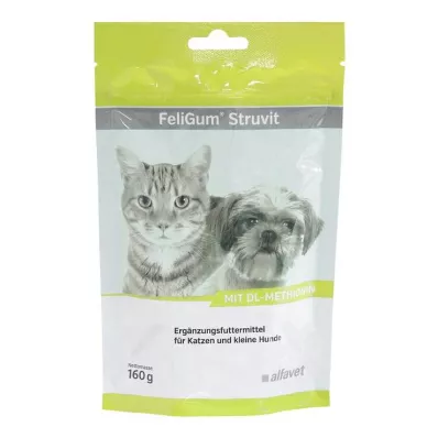 Feligum Struvit tyggedråper til katter/små hunder, 160 g