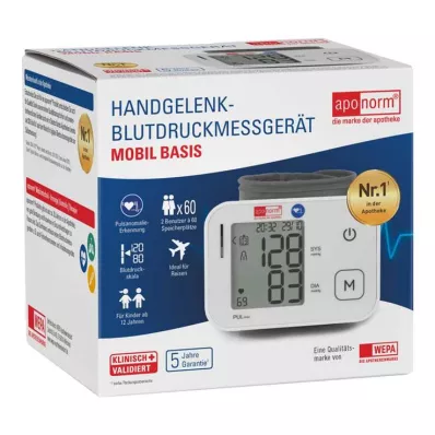 APONORM Blodtrykksmåler mobil basic håndledd, 1 stk