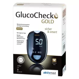 GLUCOCHECK GOLD Blodsukkermålesett mmol/l, 1 stk