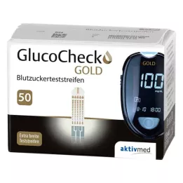 GLUCOCHECK GOLD Teststrimler for blodsukker, 50 stk