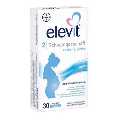 Elevit 2 svangerskapsmyke kapsler, 30 stk Elevit 2 svangerskapsmyke kapsler, 30 stk