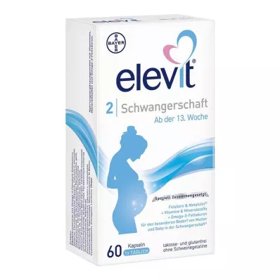 ELEVIT 2 myke kapsler for gravide, 60 stk