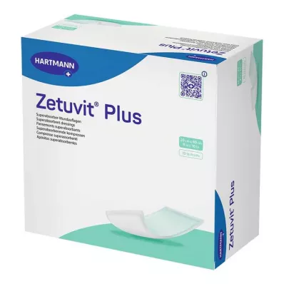 ZETUVIT Plus ekstra sterk absorberende kompress, steril 20x40 cm, 10 stk ZETUVIT Plus ekstra sterk absorberende kompress, steril 20x40 cm, 10 stk