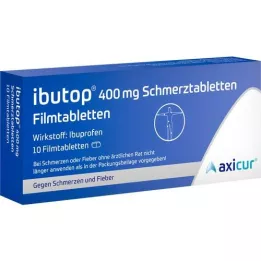 IBUTOP 400 mg Smertetabletter Filmdrasjerte tabletter, 10 stk