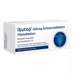 IBUTOP 400 mg Smertetabletter Filmdrasjerte tabletter, 50 stk