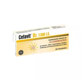 CEFAVIT D3 7 000 IE filmdrasjerte tabletter, 60 stk
