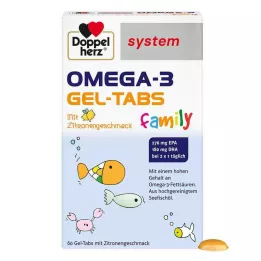 DOPPELHERZ Omega-3 gel tabs family system, 60 stk