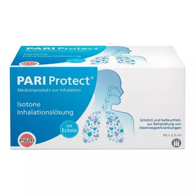 PARI ProtECT Inhalasjonsløsning med Ectoin Ampuller, 60X2,5 ml PARI ProtECT Inhalasjonsløsning med Ectoin Ampuller, 60X2,5 ml