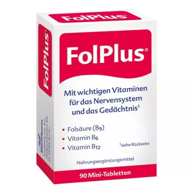 FOLPLUS Filmdrasjerte tabletter, 90 stk FOLPLUS Filmdrasjerte tabletter, 90 stk
