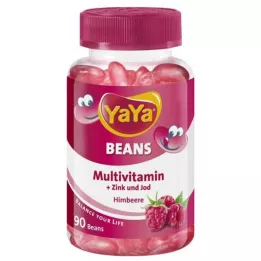 YAYA BEANS Bringebærsink og jod tyggetabletter, 90 stk