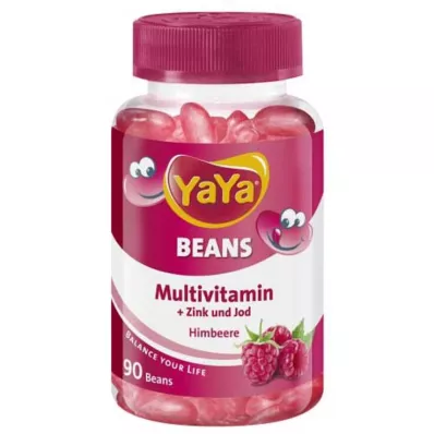 YAYA BEANS Bringebærsink og jod tyggetabletter, 90 stk