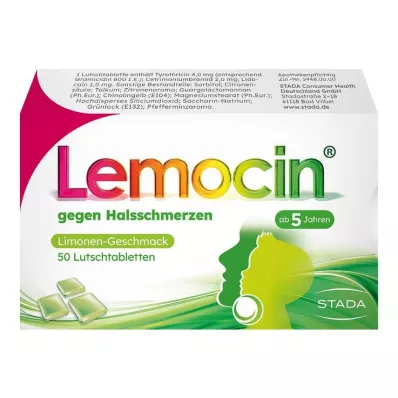 Lemocin® for sår hals, 50 stk